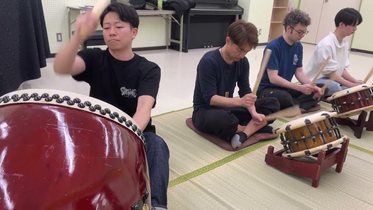 秩父屋台囃子練習会 in 東京中野 2026年2月23日Vol 1 初参加の方を交えて1回目の通し（はじめは基本リズムテケテッケに苦戦・・）