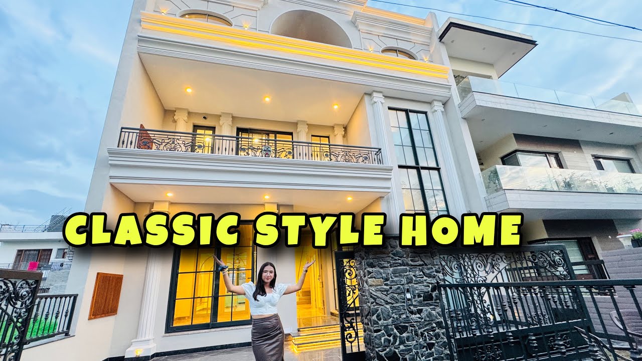 inside a High End Luxury Classic Style 5 BHK Triplex House With LIFT & Park View | 5 BHK Home Tour