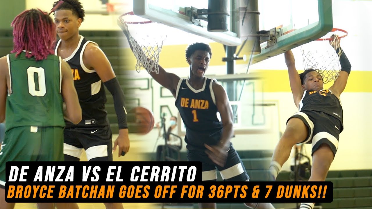 De Anza vs El Cerrito | Broyce Batchan GOES OFF For 36pts  & 7 Dunks ! MUST SEE HIGHLIGHTS
