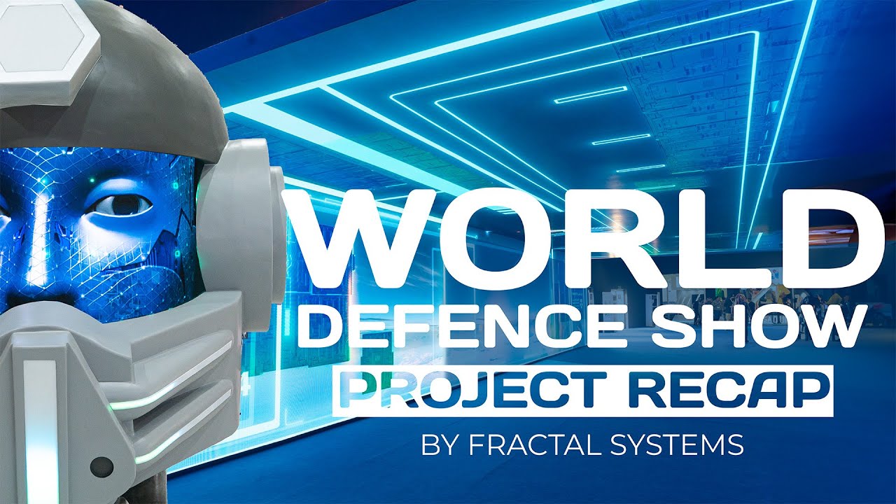 Anamorphic Content | LED Tunnel | Event Technologies | World Defence Show 2024 | Fractal Systems