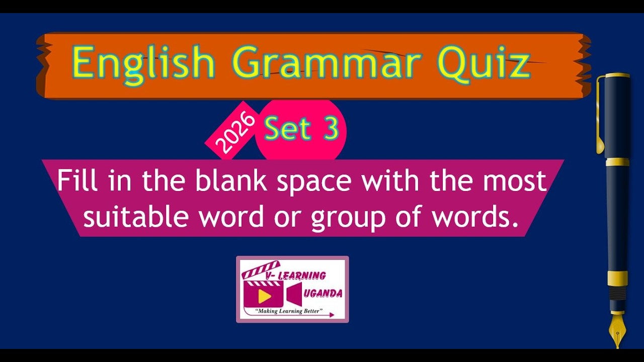 P.7 English Grammar Quiz Set 3