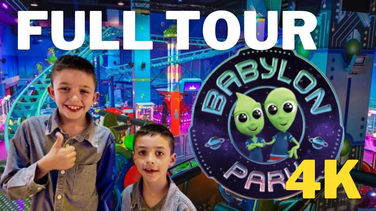 🎢 ¡INCREÍBLE! Exploramos BABYLON PARK: El Parque de Atracciones MÁS FUTURISTA para Niños 👽🚀