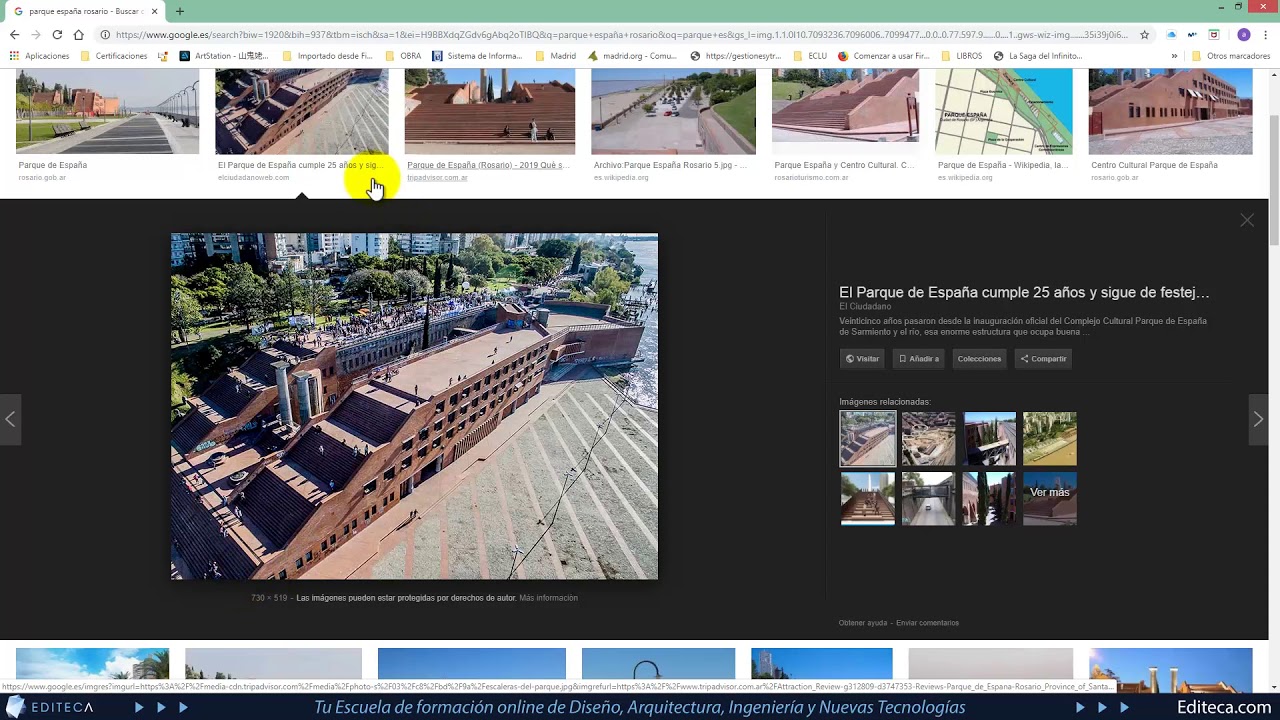 Parque España Rosario - Revit