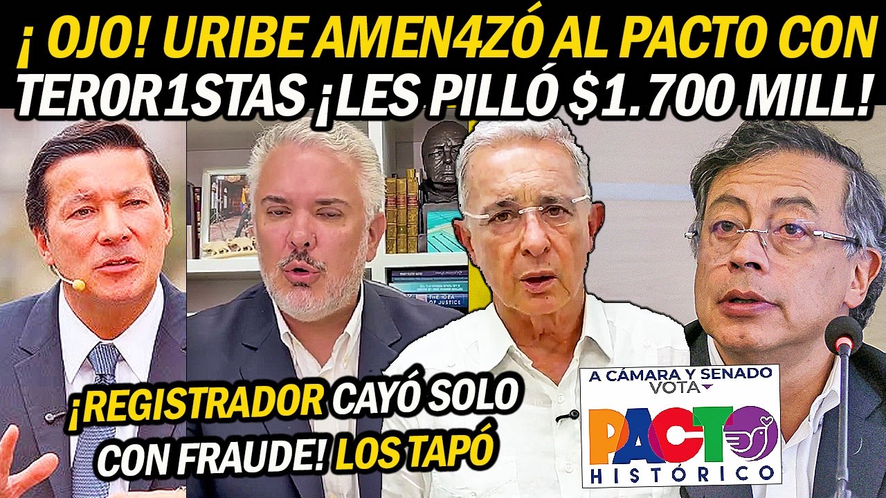 REGISTRADOR CAYÓ SOLO CON FRAUDE: Petro lo confrontó ¡URIBE DESESPERADO! Petro les pilló $1.700 Mill