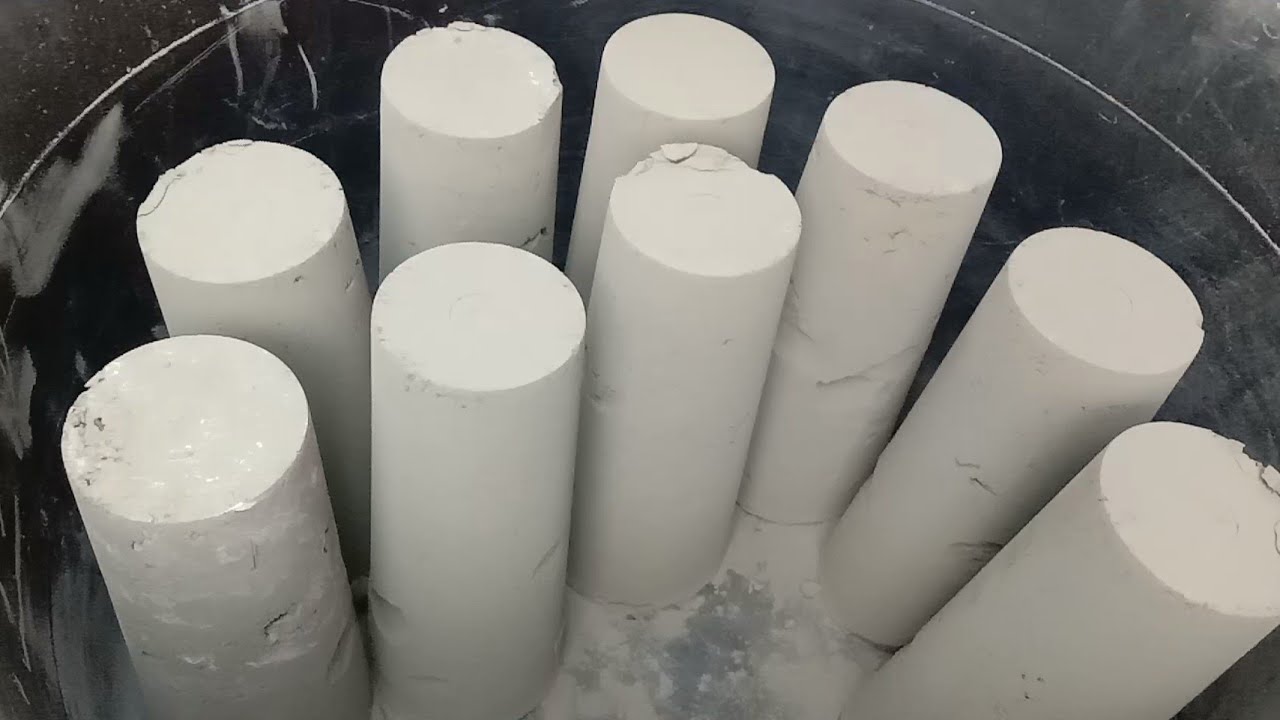 Fresh pure cement big cones dusty soft silky Crumbling 😍|Satisfying video|Asmr puppys