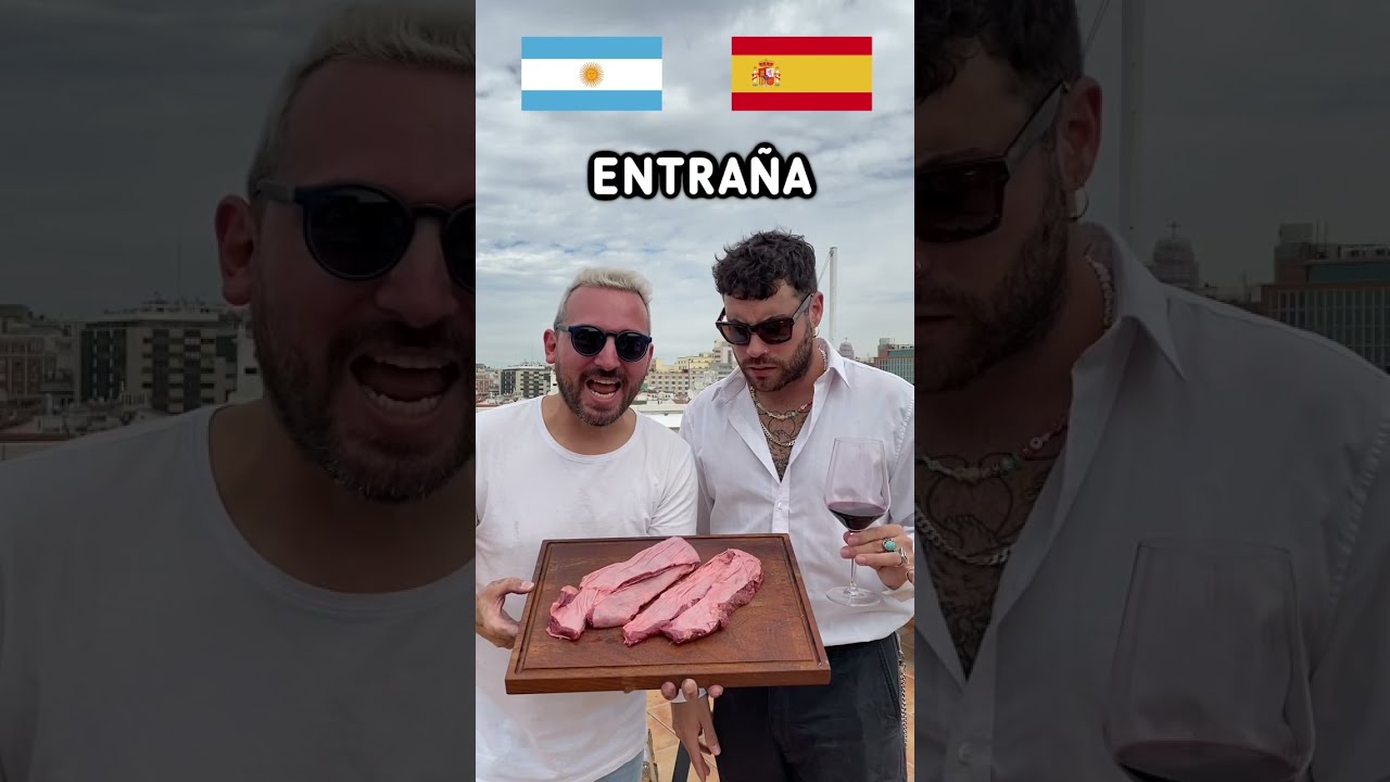 ASADO 🇦🇷 VS. BARBACOA 🇪🇸-Como se llaman los CORTES de carne ARGENTINOS  en ESPA&Ntilde;A 🔥