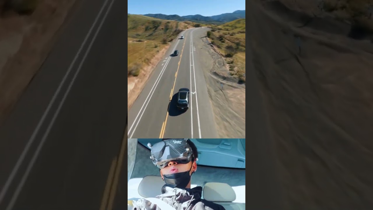 FPV car shoot by @KaiVertigoh with crew: @cesarfpvdrones @jd_prevost  @jon4lakers @FilmedbyFresh