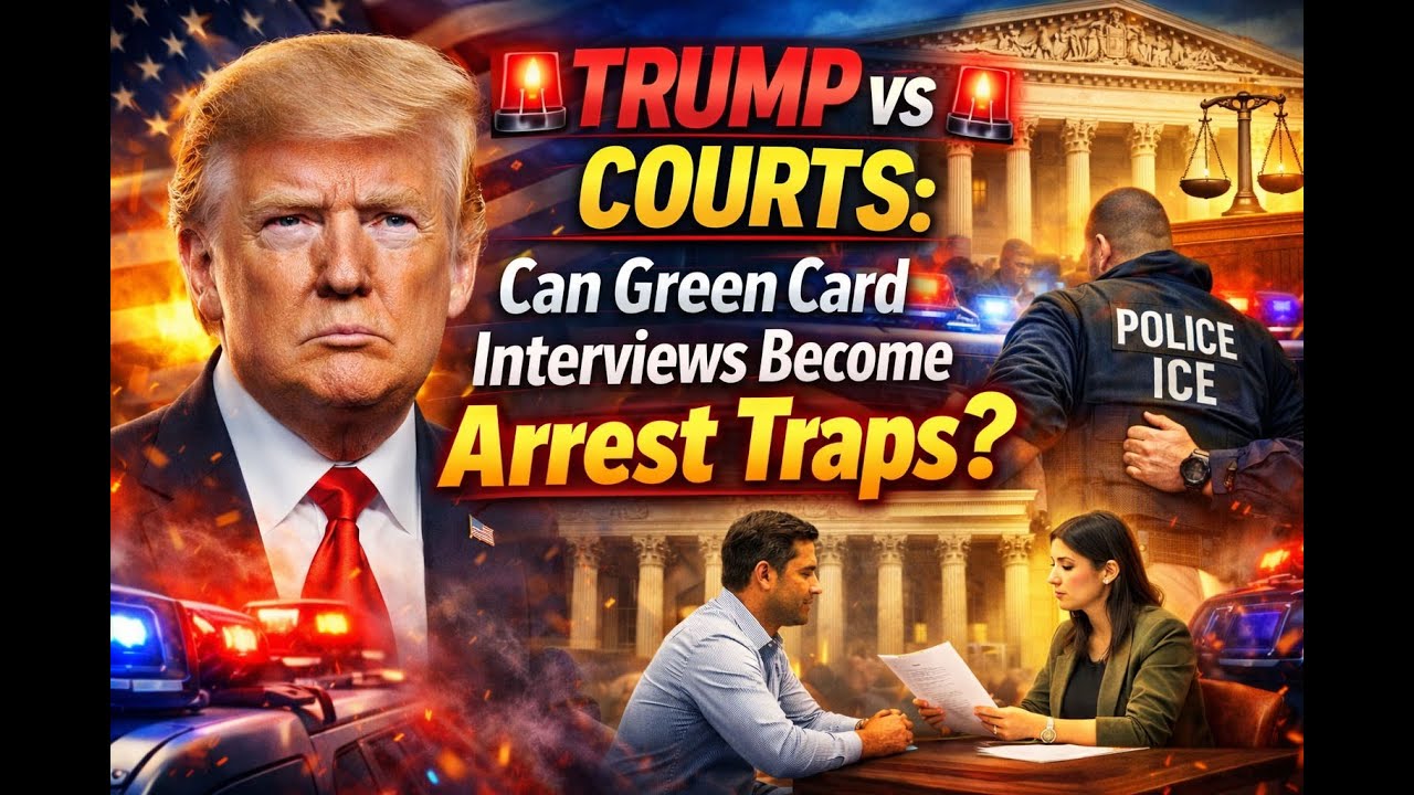 🚨 Trump vs Courts: Can Green Card Interviews Become Arrest Traps? 🚨