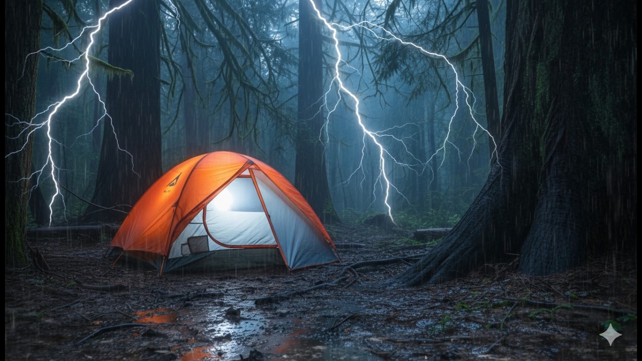 Rain Sounds for Sleep 🌧️ | Cozy Tent Rain for Deep Relaxation