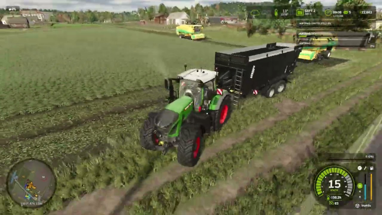 LS 25 Timelapse MP/Zialonka #26 Start Erbsen ernte in Lohn