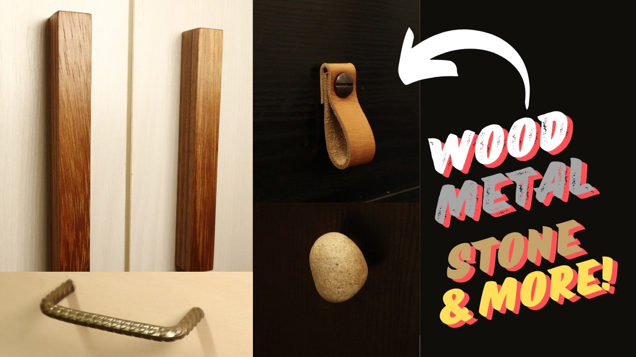 How To make 10 SUPER EASY DIY Cabinet and Drawer Pulls / Handles for your next Furniture Project!