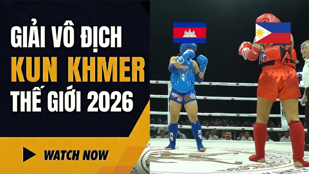 Kun Khmer Vô Địch Thế Giới: RITHY VANICH (CAM) VS DE LARA (PHILLIPINES)