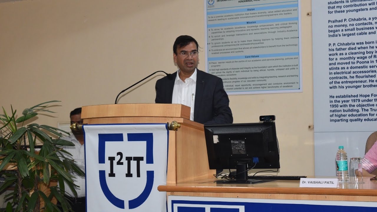 Speech during the Founder’s Day at I2IT College of Engineering Pune. 