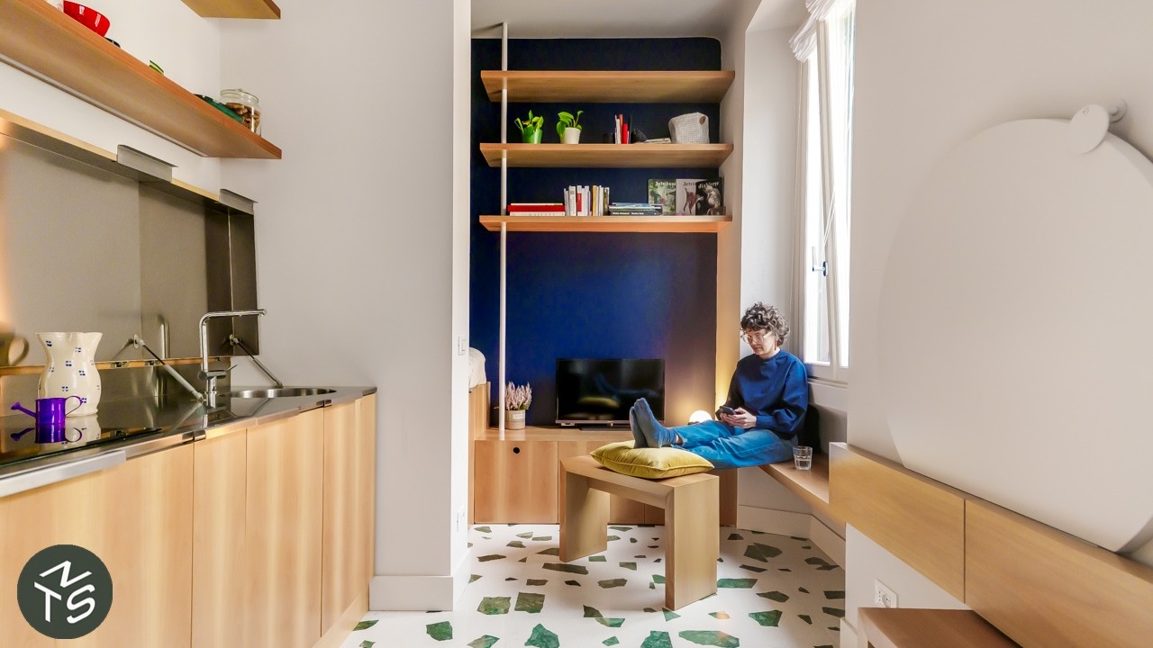 Fashion Student’s Cool Milan Micro Apartment, 21sqm/226sqft