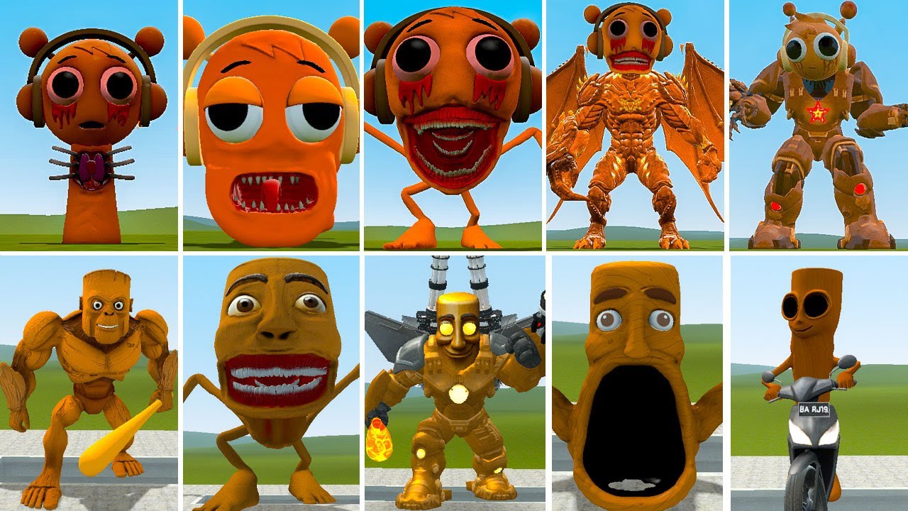 NEW ALL TUNGTUNGSAHUR VS TUNGTUNGSAHUR MECHATITAN VS ALL NEW OREN SPRUNKI CTHULHU IN GARRY'S MOD !!!