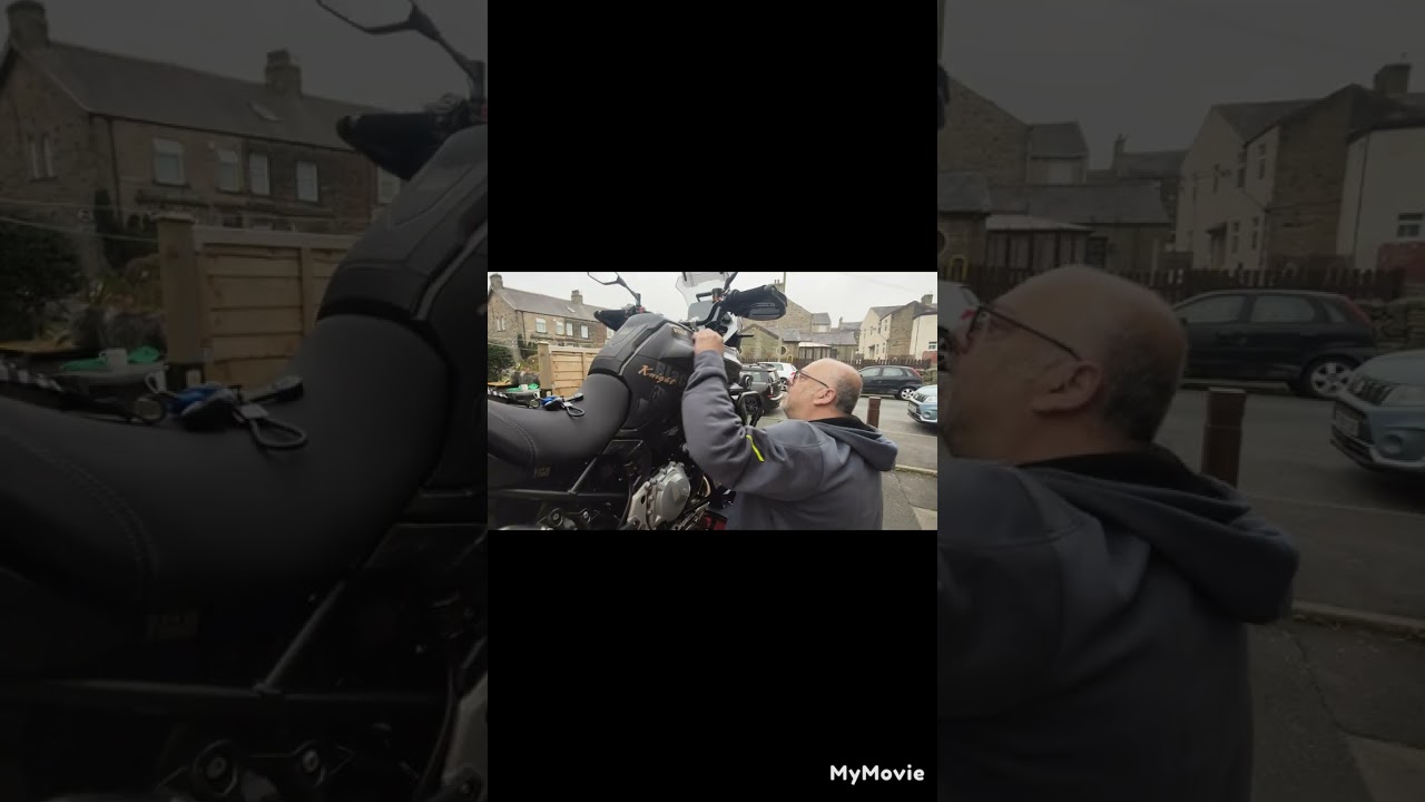 voge 900 DSX engine guard, front silencer & high flow air filter fit.