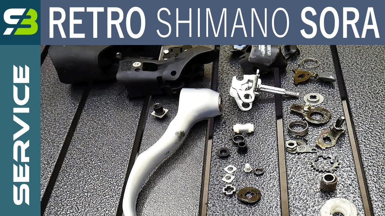 Винтажная манетка Shimano Sora ST-R3300 8s - ПОЛНАЯ разборка и сборка.