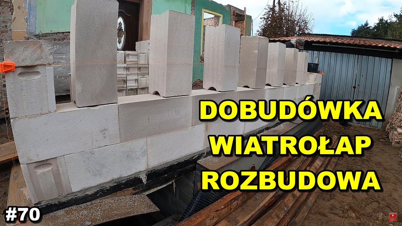 DOBUDÓWKA, WIATROŁAP, ROZBUDOWA.  Remont Starego Domu, Vlog z BUDOWY #70