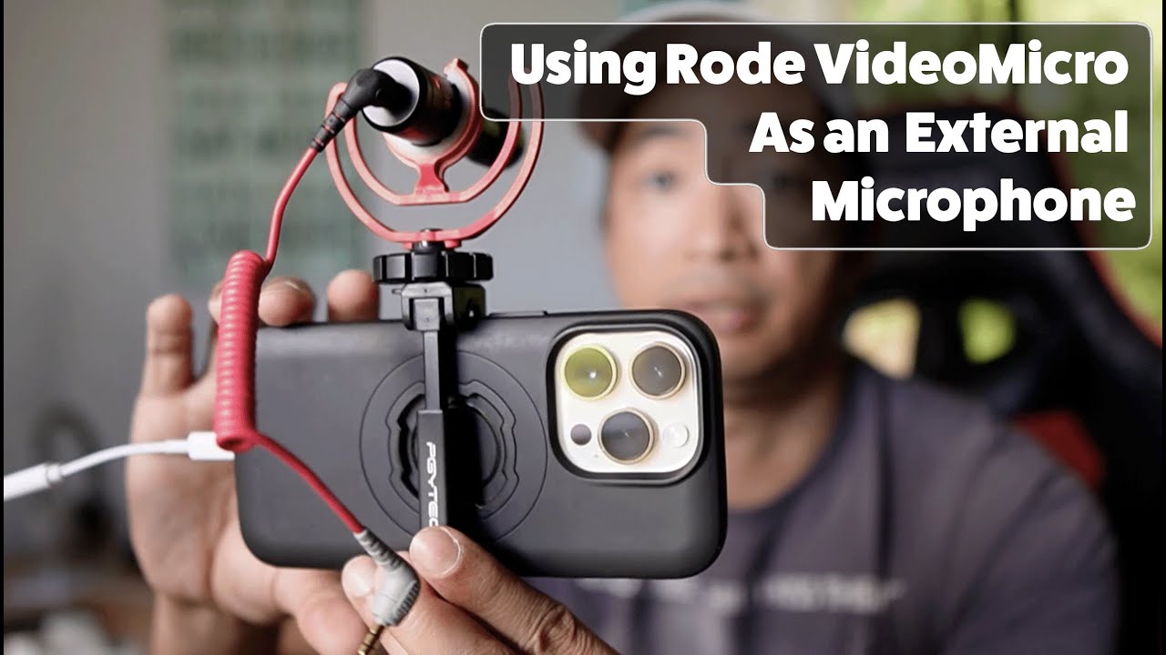 Using The Rode VideoMicro as an External Microphone for iPhone 14 Pro and Macbook Pro