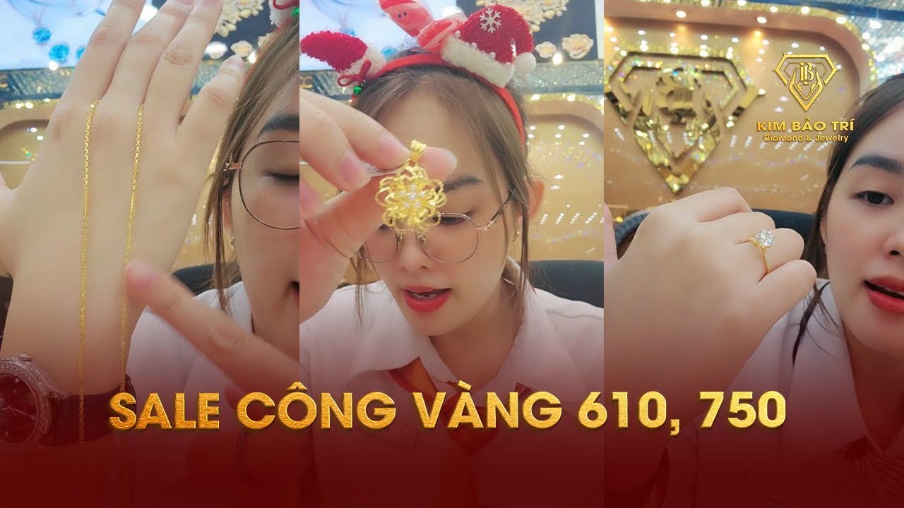 Trang Sức Vàng 610QP, Tiệm Vàng Kim Bảo Trí - 179 Tân Hương #giavang #trangsuc #tiemvang