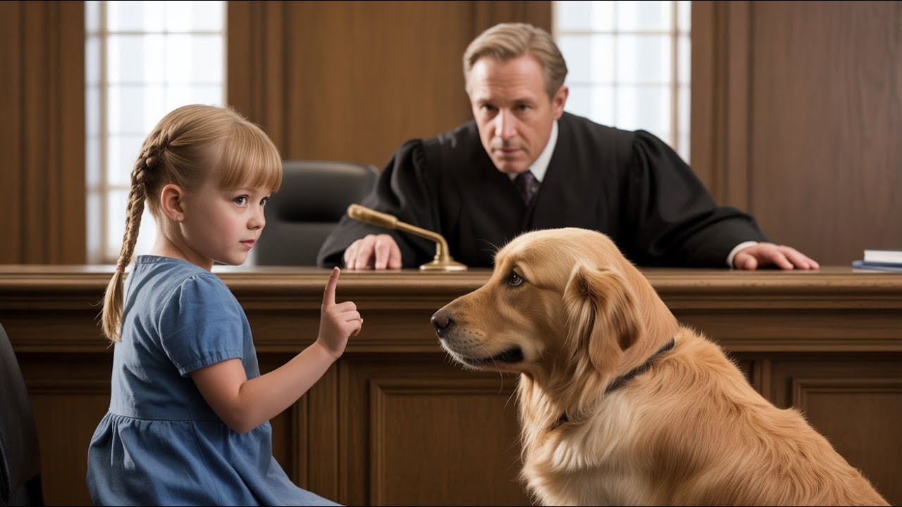 A Little Girl Signals Her Dog — Seconds Later, the Judge Freezes the Courtroom