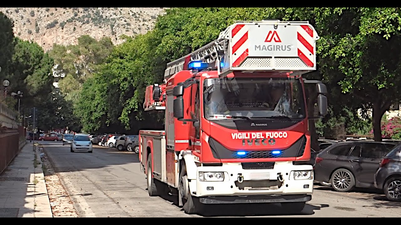[INCENDIO APPARTAMENTO] Arrivo Vigili del Fuoco-Pompieri + Polizia + Ambulanza in Sirena+INTERVENTO