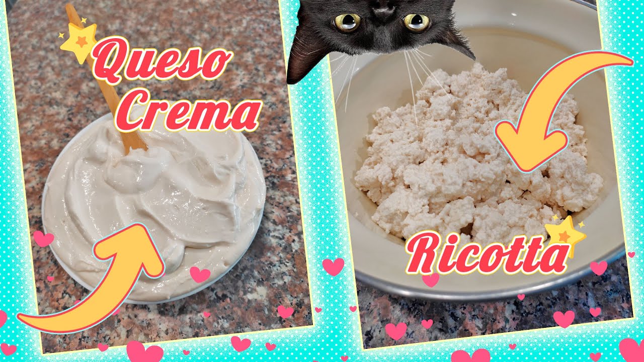 QUESO CREMA y RICOTTA Caseros | PASO A PASO | Mucho más ECONÓMICO y SALUDABLE