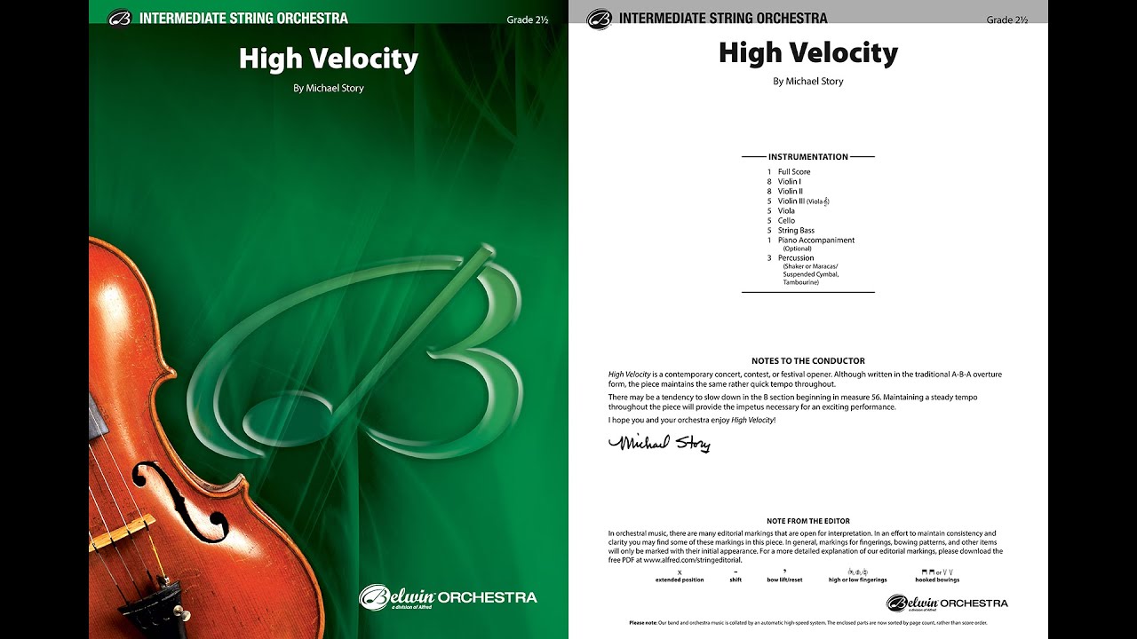 High Velocity, by Michael Story – Score & Sound