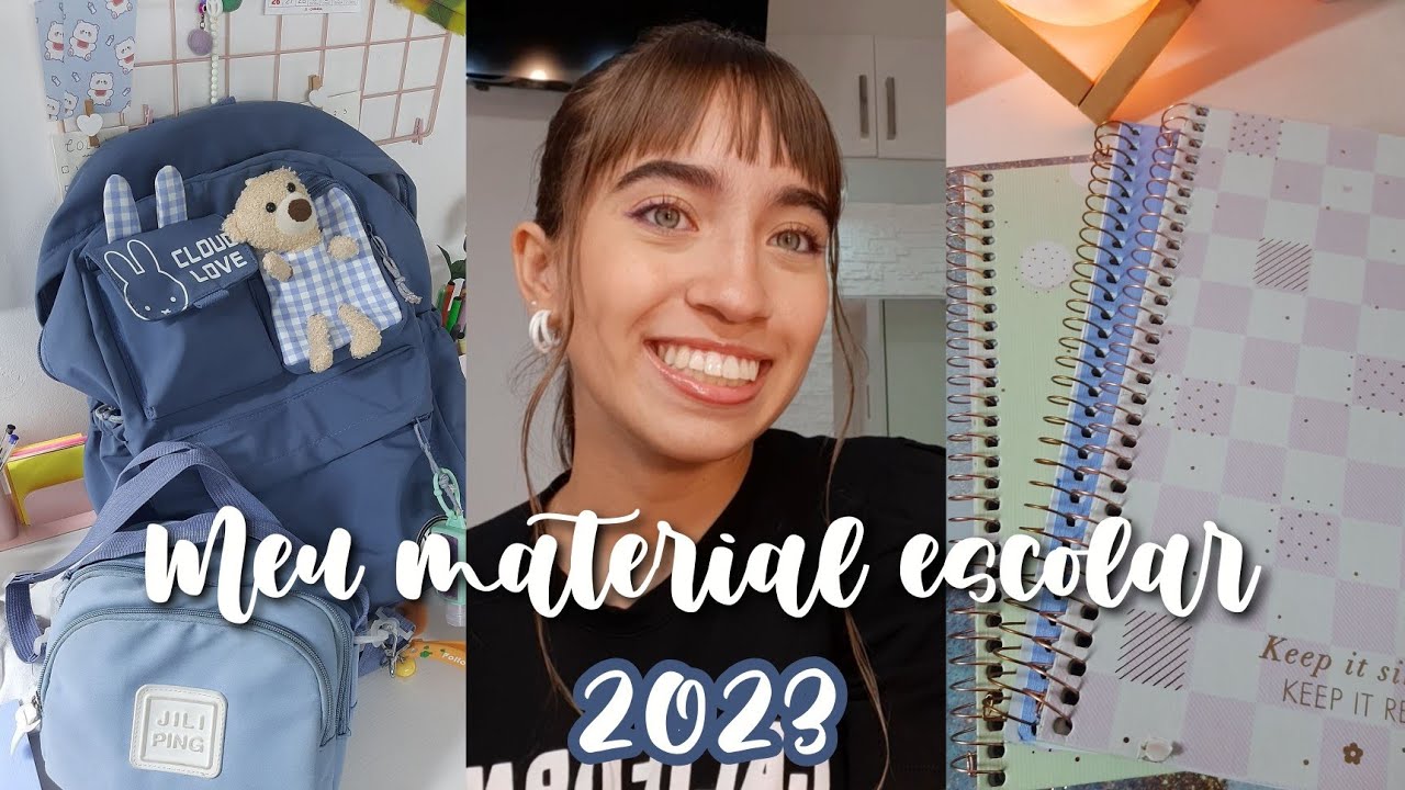 Meu material escolar 2023 ( mostrando e organizando )