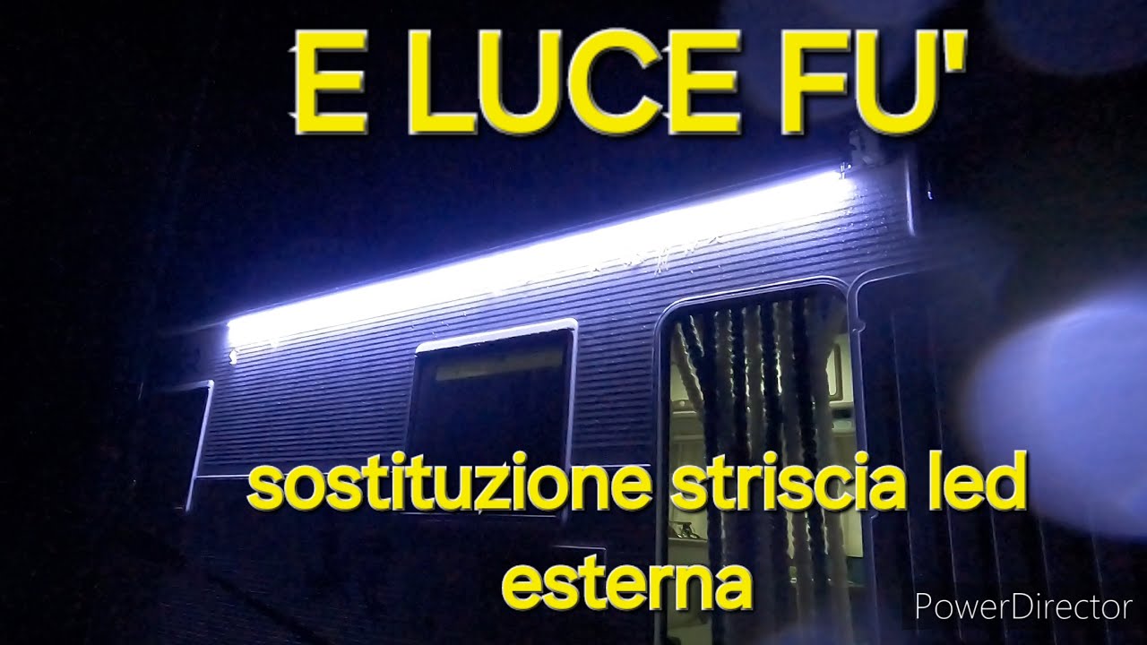 Sostituzione luce esterna #camper