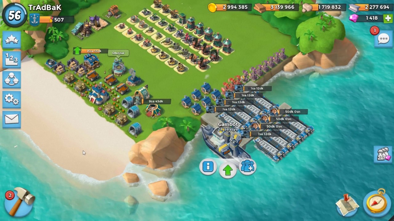 Boom Beach - Albay Gearheart Savaş Fabrikası - TrAdBaK 25.06.2016