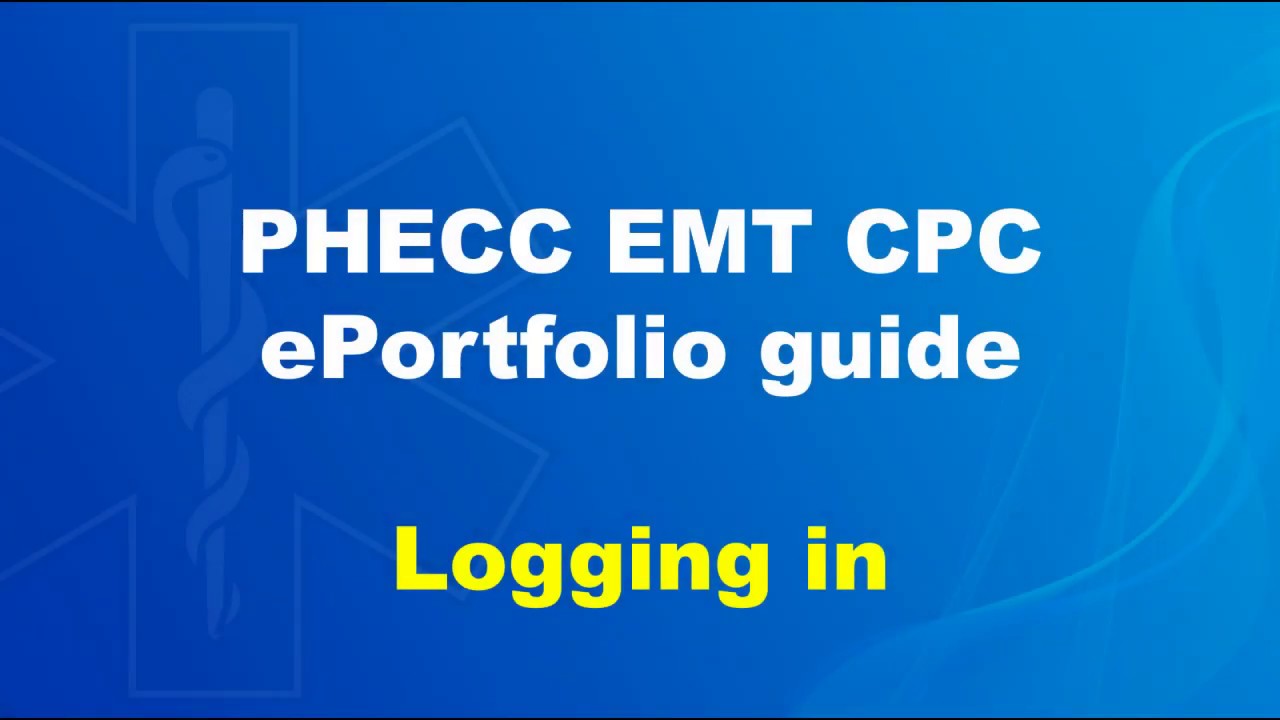 PHECC CPC Portfolio user guide