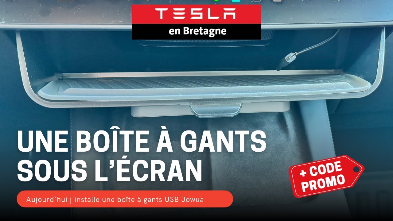 J’installe une boîte à gants sous l’écran