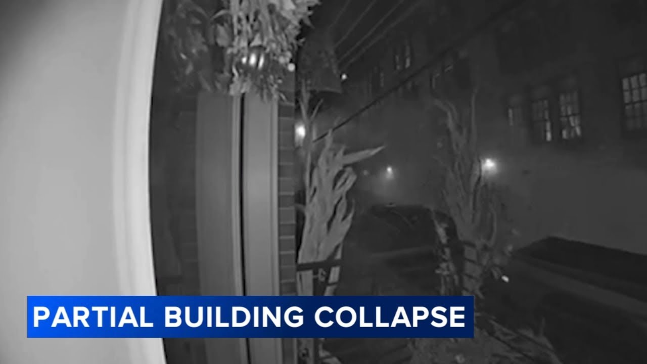 Video shows moment apartment complex partially collapses in Philadelphia's Francisville section