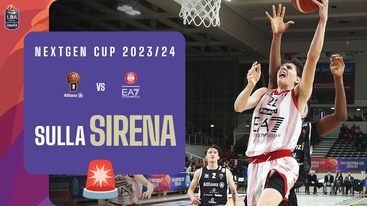 🚨 Sulla sirena: la finale della Next Gen Cup 2023/24 tra Tortona e Milano