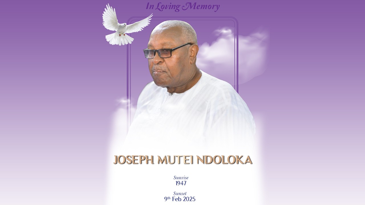 In Loving Memory Of Joseph Mutei Ndoloka