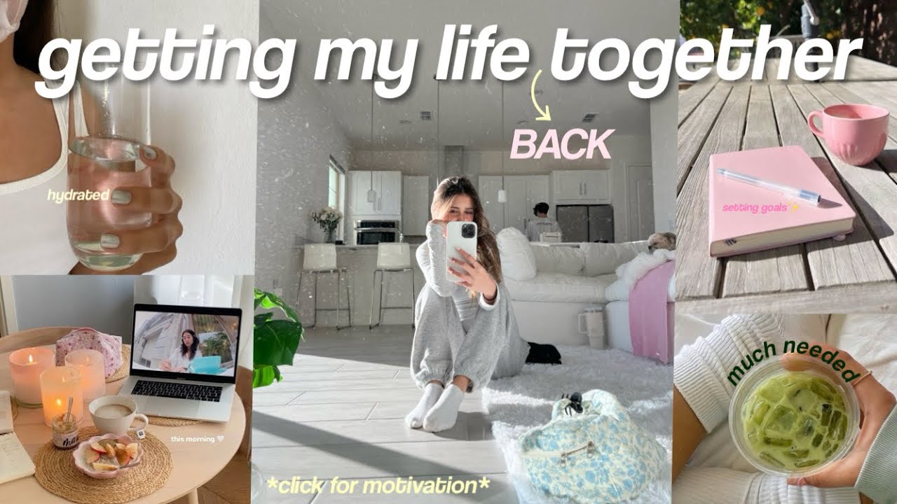 getting my life back together! self care, deep cleaning + setting goals 2024💌