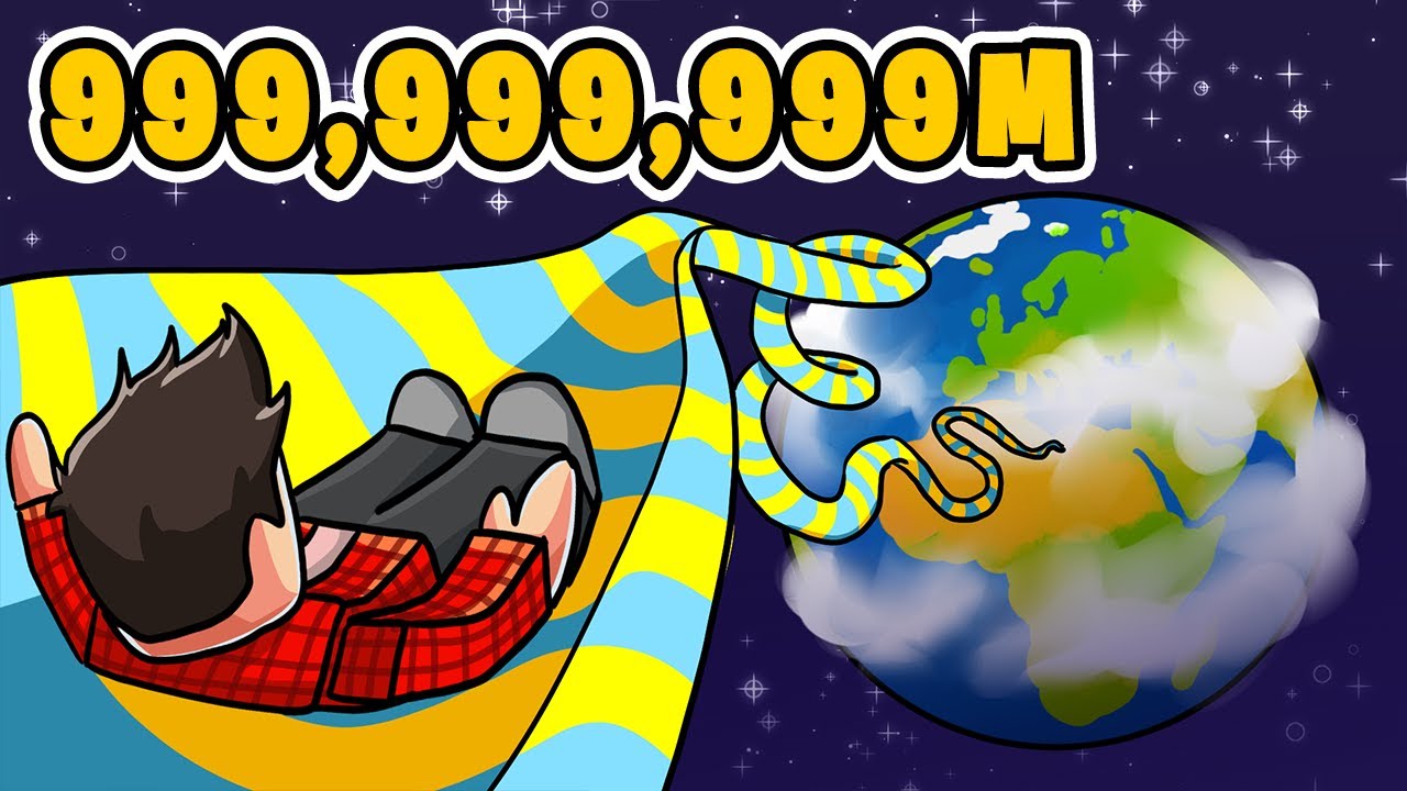 NAJDŁUŻSZA ZJEŻDZALNIA NA ŚWIECIE 999,999,999 METRÓW! | ROBLOX