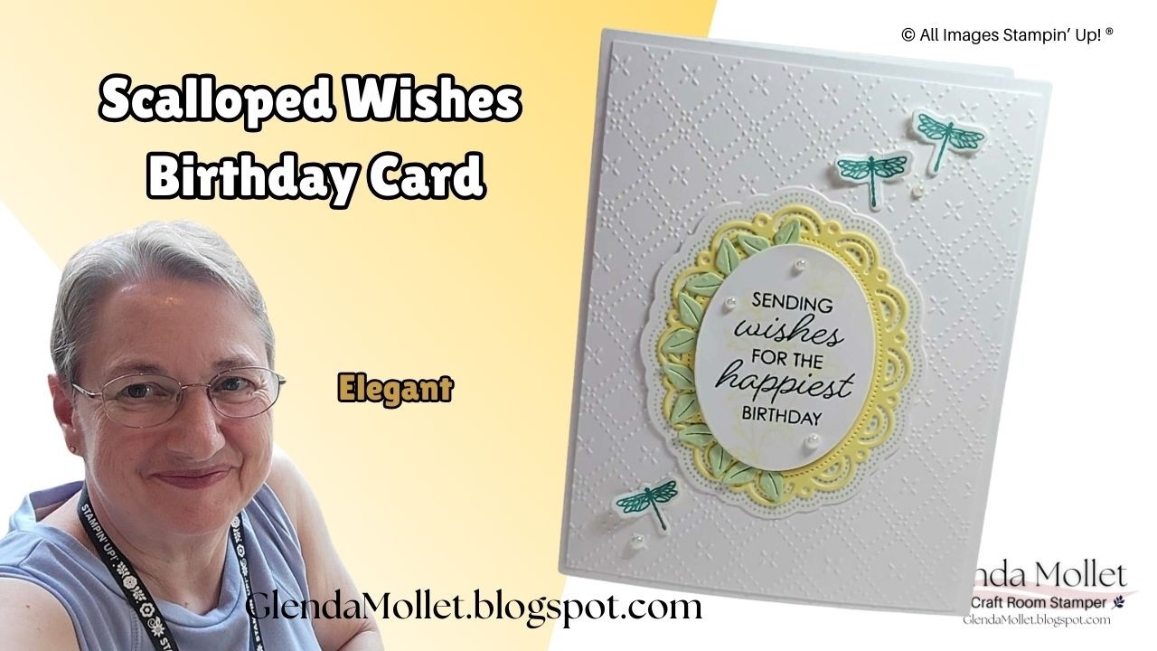 Elegant Layered Card with the Scalloped Wishes Bundle