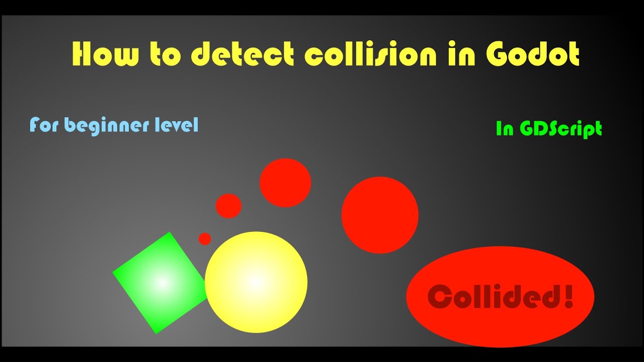 How to detect collision in Godot | For beginners