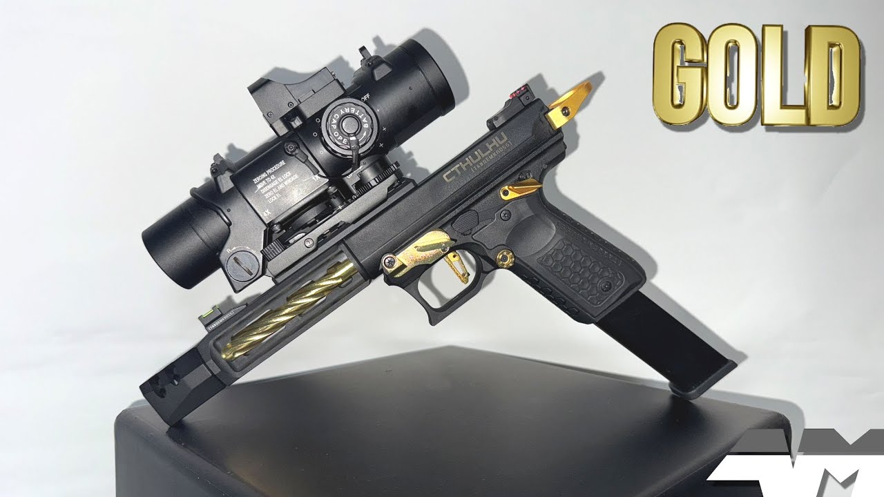 Lancer Tactical Tandemkross CTHULHU GBB GOLD / Airsoft Unboxing