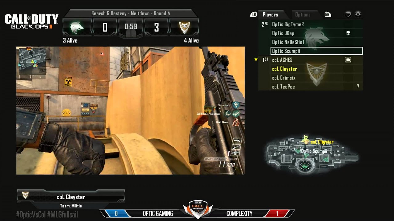 Fall Invitational Grand Finals -- Optic Vs. Complexity -- Game 2
