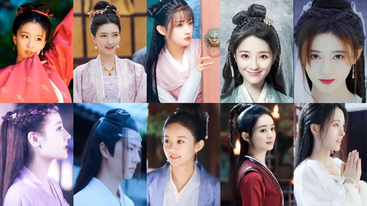 Làm tóc cosplay phim cổ trang Trung  |Hairdresser cosplay film Chinese ancient costume -Nhã Di Các