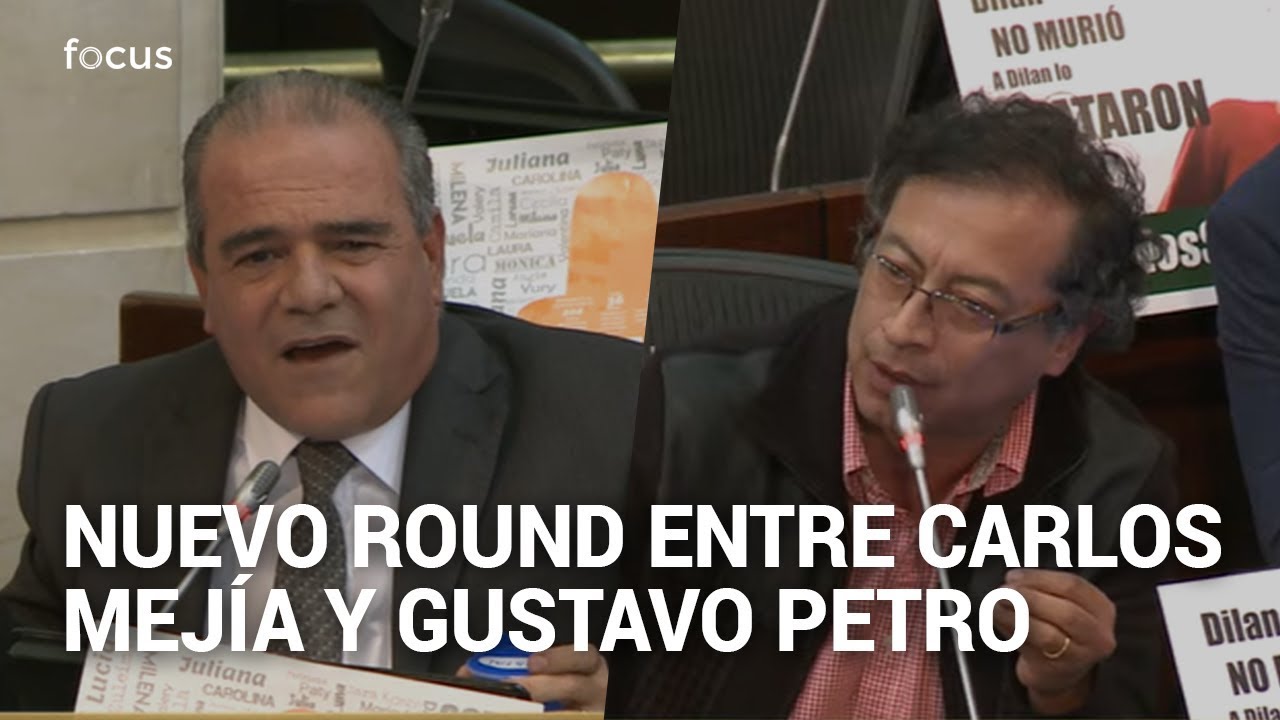 Rifirrafe entre Carlos Felipe Mejía y Gustavo Petro en el Senado