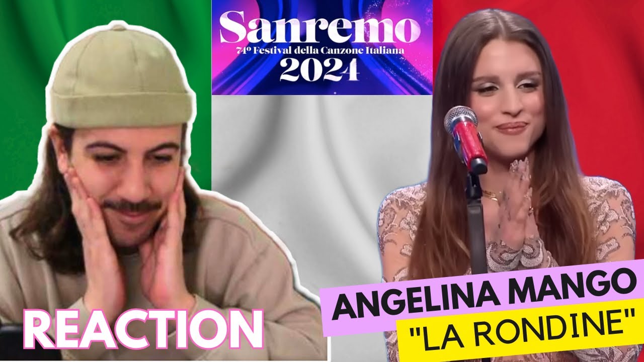 🇮🇹 Reaction Angelina Mango - La Rondine Sanremo 2024 (SUBTLD) | Serata Cover | Italy Eurovision 2024