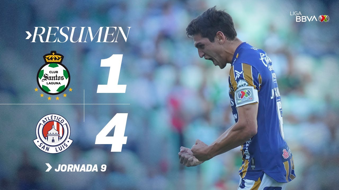 SANTOS 1-4 ATLÉTICO DE SAN LUIS J9 | Los potosinos ganan sin problemas en el TSM | Apertura 2025