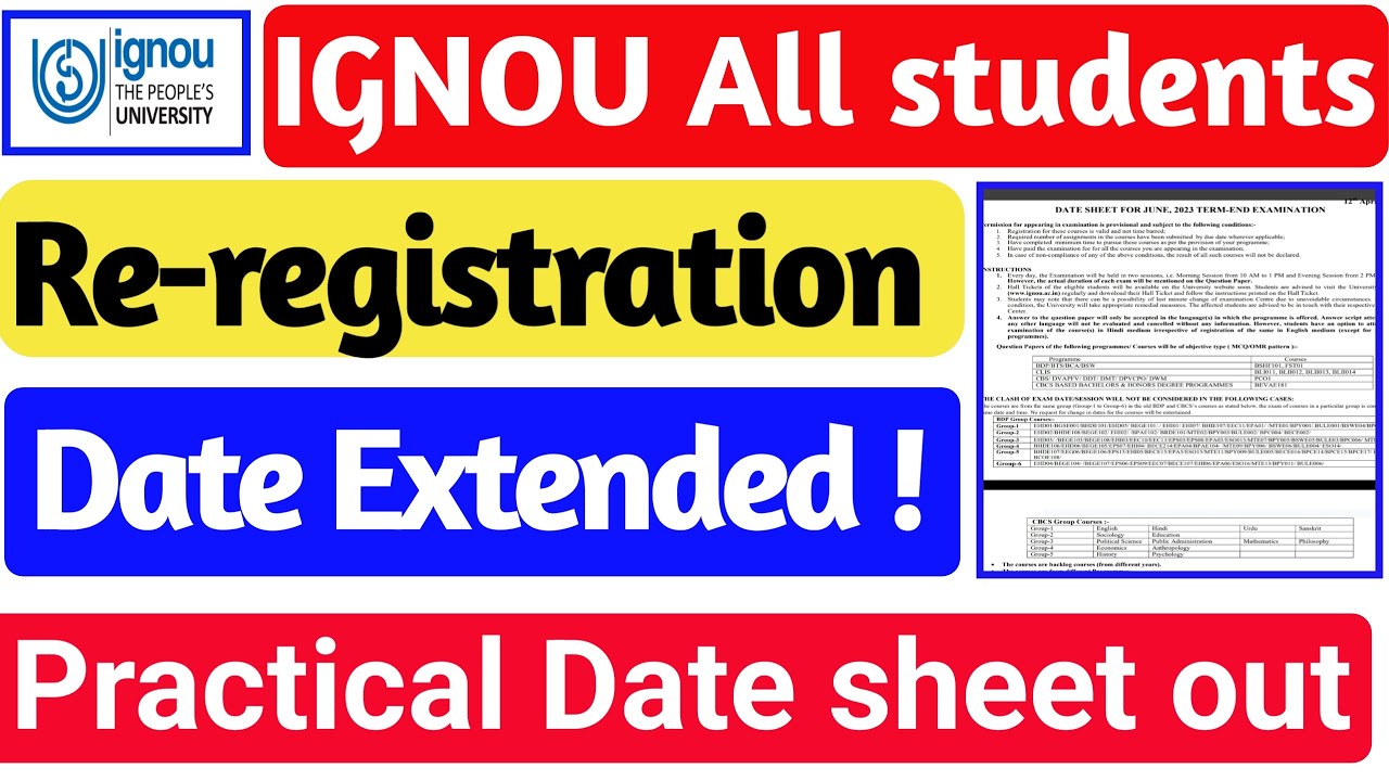 सभी Students के लिए एक जरूरी सूचना? | ignou practical datesheet out  For July 2023 Session | IGNOU