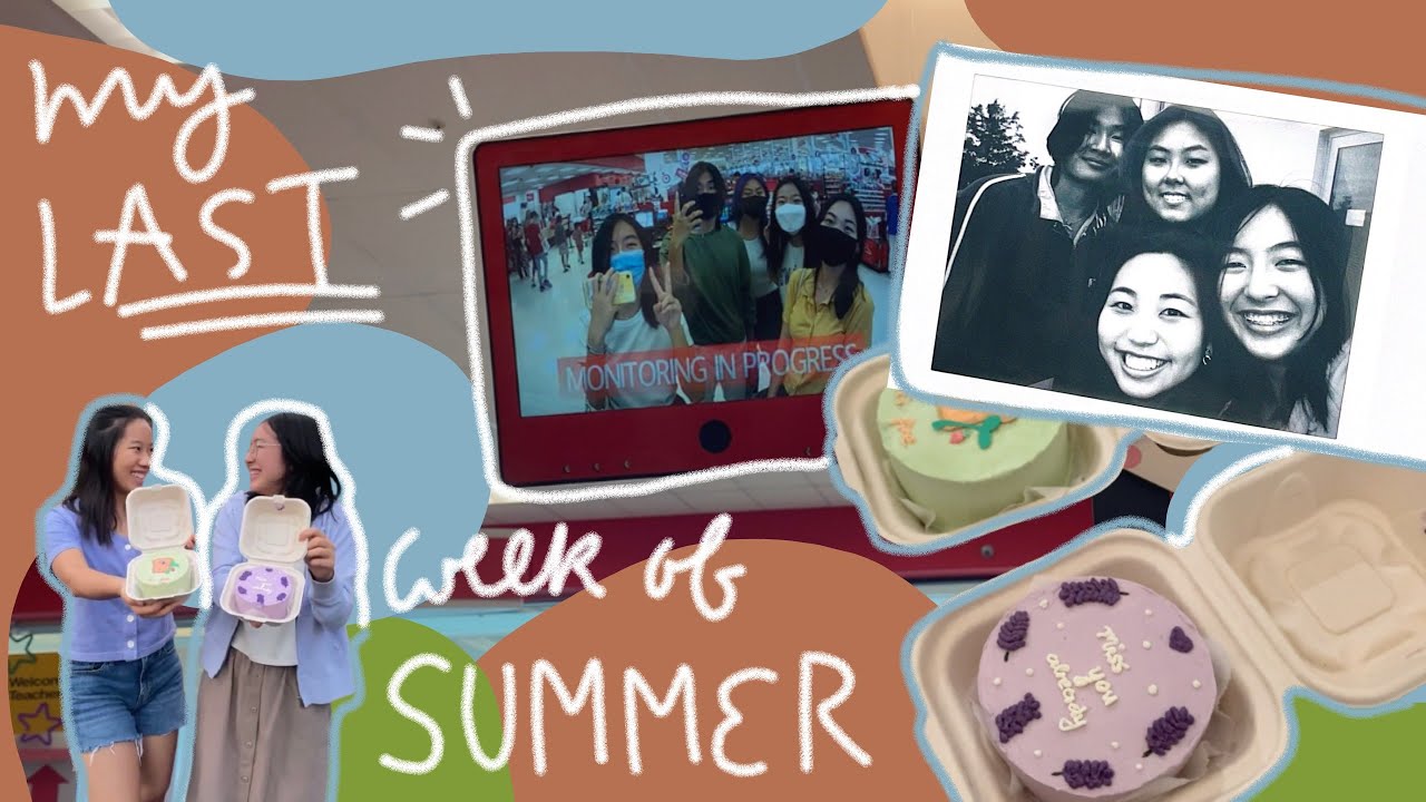 saying bye to friends, packing for college, getting driver's license | last week of summer