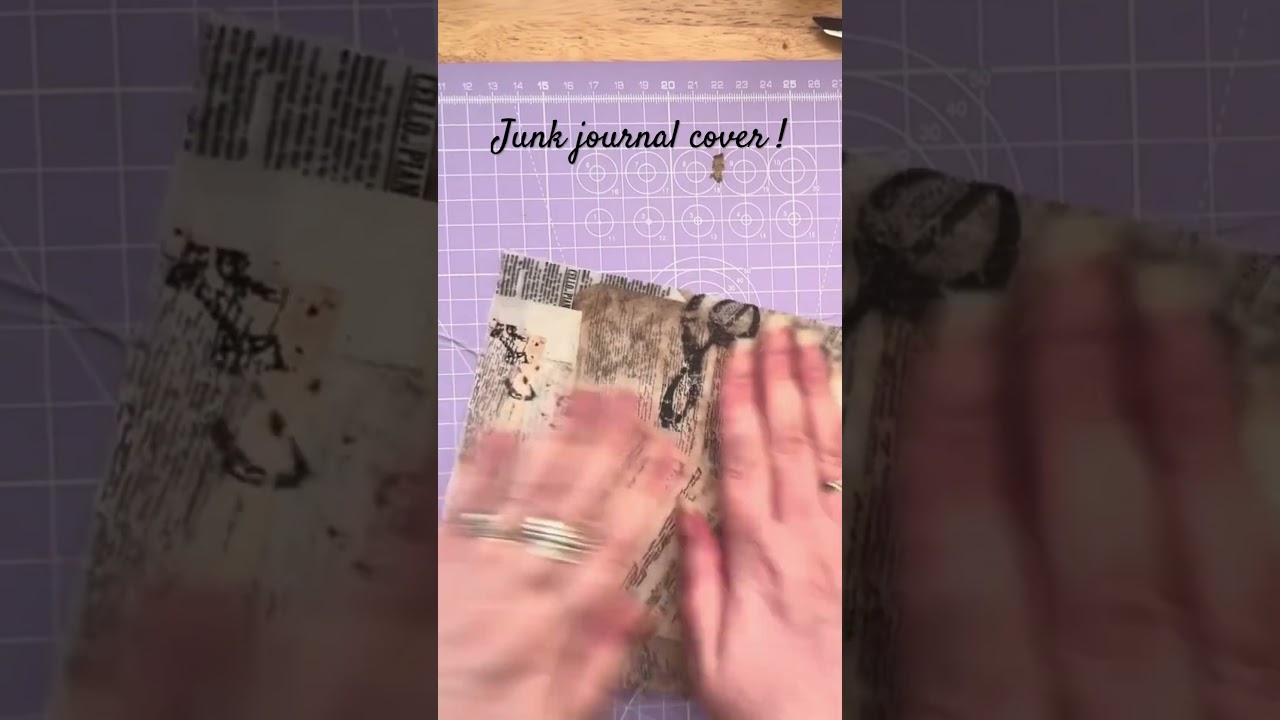 Making a Junk journal cover #crafting #handmade #junkjournal #easy
