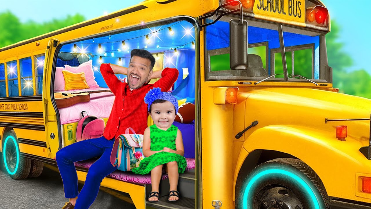 WE BUILT A SECRET ROOM IN STRICTEST SCHOOL BUS *SPYING ON PRINCIPAL*